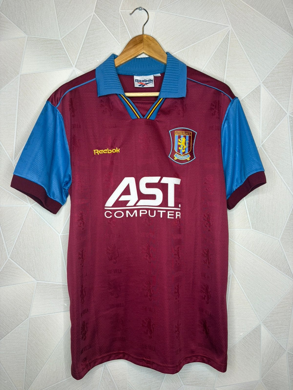 Aston Villa Thuis 1995/1996, Sport en Fitness, Voetbal, Shirt, ., Zo goed als nieuw, .