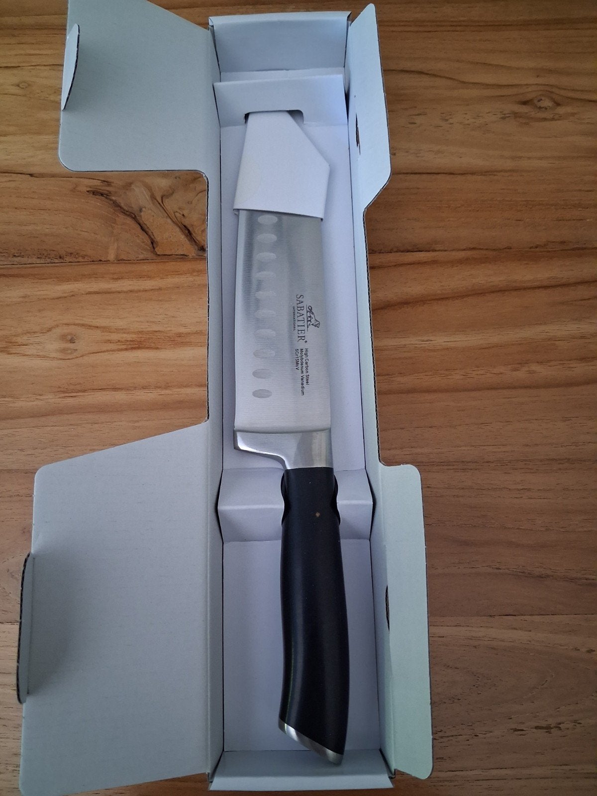 Sabatier Santoku mes roestvrij staal NIEUW, Overige typen, Ophalen of Verzenden, Overige materialen, Overige merken