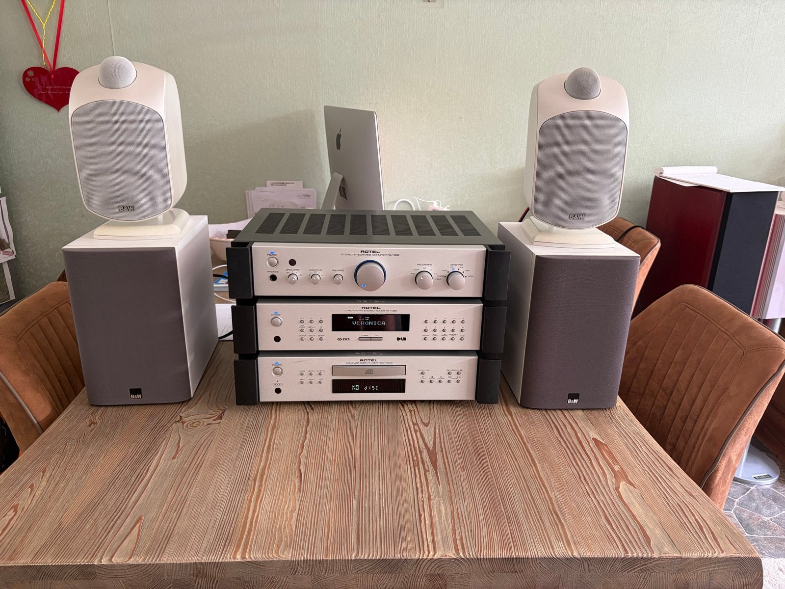 Rotel - B&W Hifi installatie in Nieuwstaat, Losse componenten, Zo goed als nieuw, Cd-speler, Ophalen