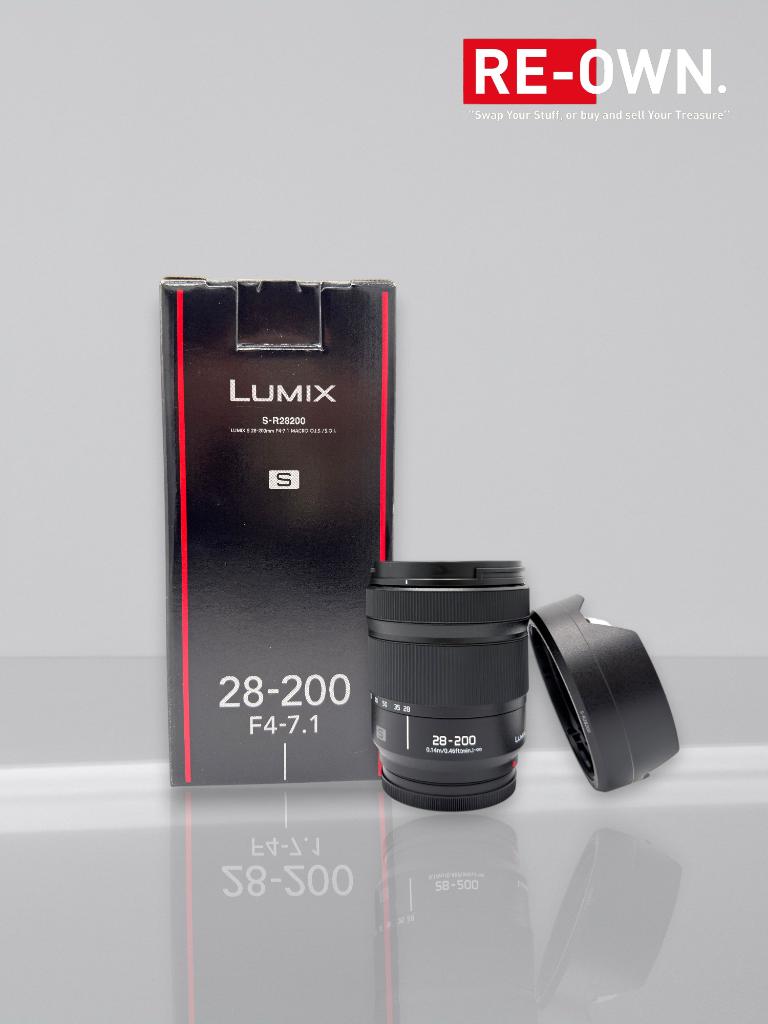 Panasonic LUMIX S 28-200mm F/4-7.1 MACRO (nieuwstaat+doos), ., Ophalen of Verzenden, Zoom, Macrolens
