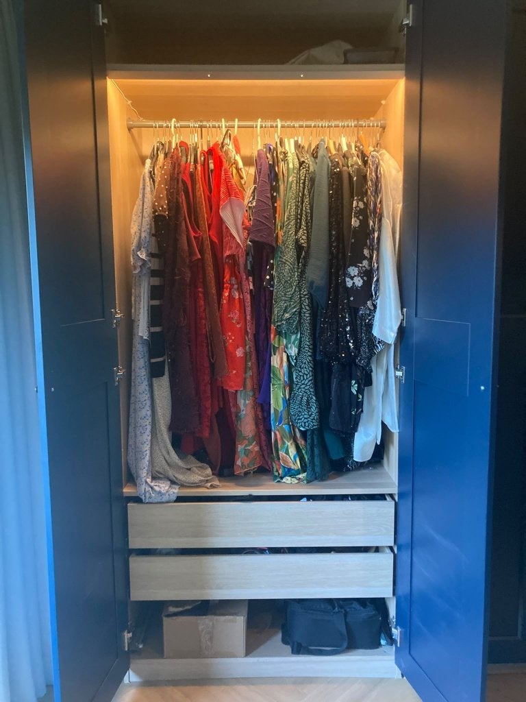 IKEA PAX met hanggedeelte en lades inclusief verlichting, Huis en Inrichting, Ophalen, Gebruikt, 100 tot 150 cm, 150 tot 200 cm