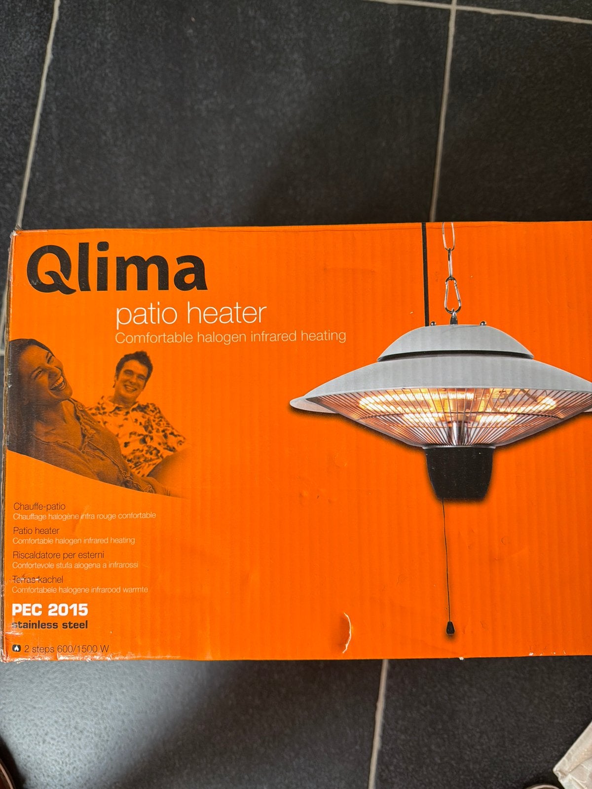 Qlima Patio Heater PEC - Comfortabele Halogeen, Tuin en Terras, Terrasverwarmers, Ophalen of Verzenden, Nieuw, Elektrisch, Plafond