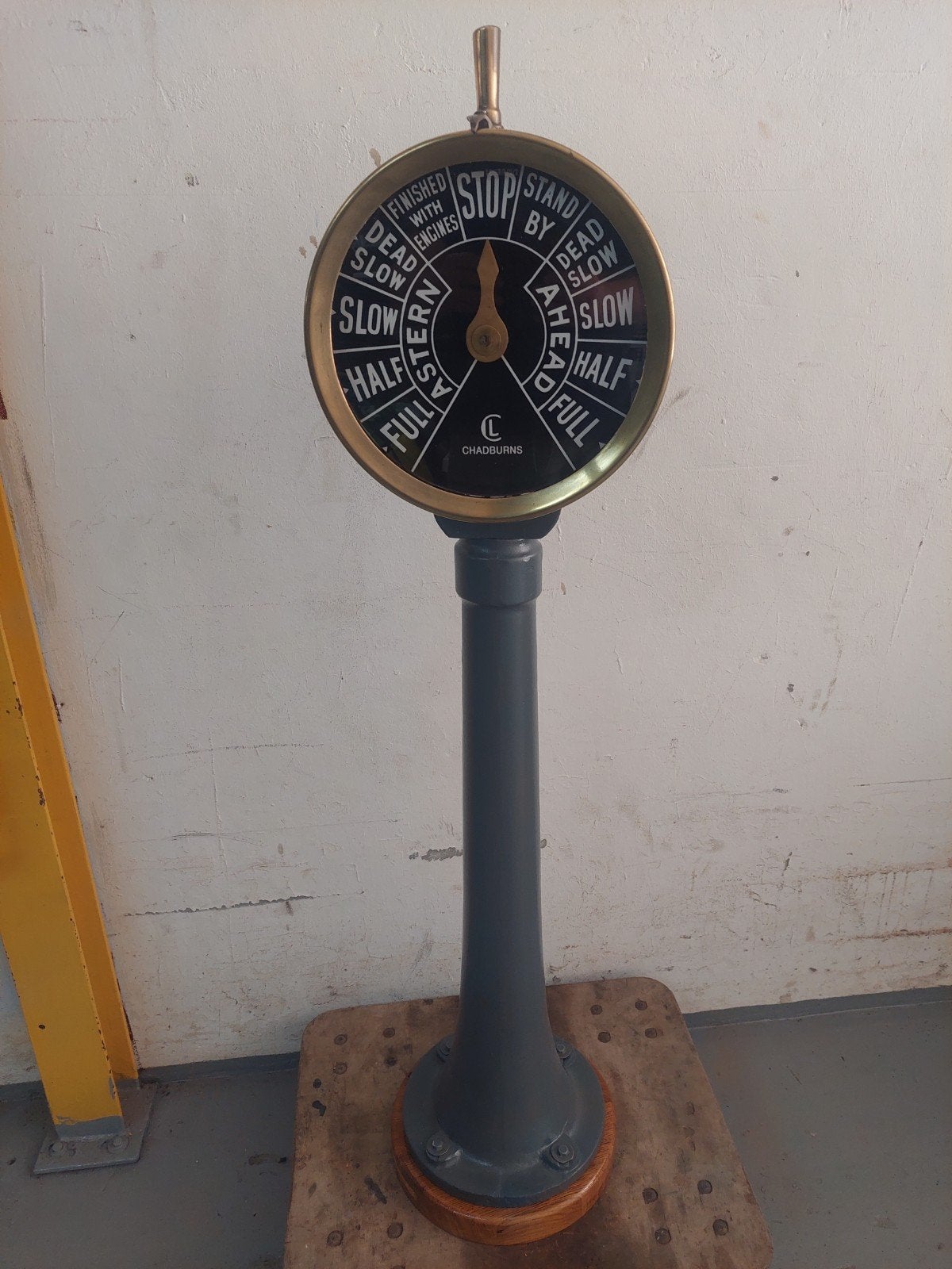 Antieke Scheepstelegraaf met Werkende Bel - 128 cm Hoog, Ophalen