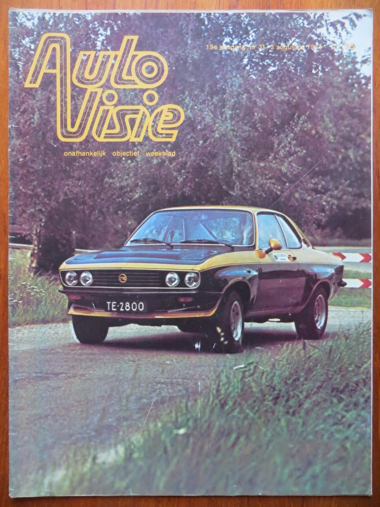 Autovisie 31 1974 Toyota Carina 1600 ST (test), Volvo 264, Ophalen of Verzenden, Nieuw, Toyota