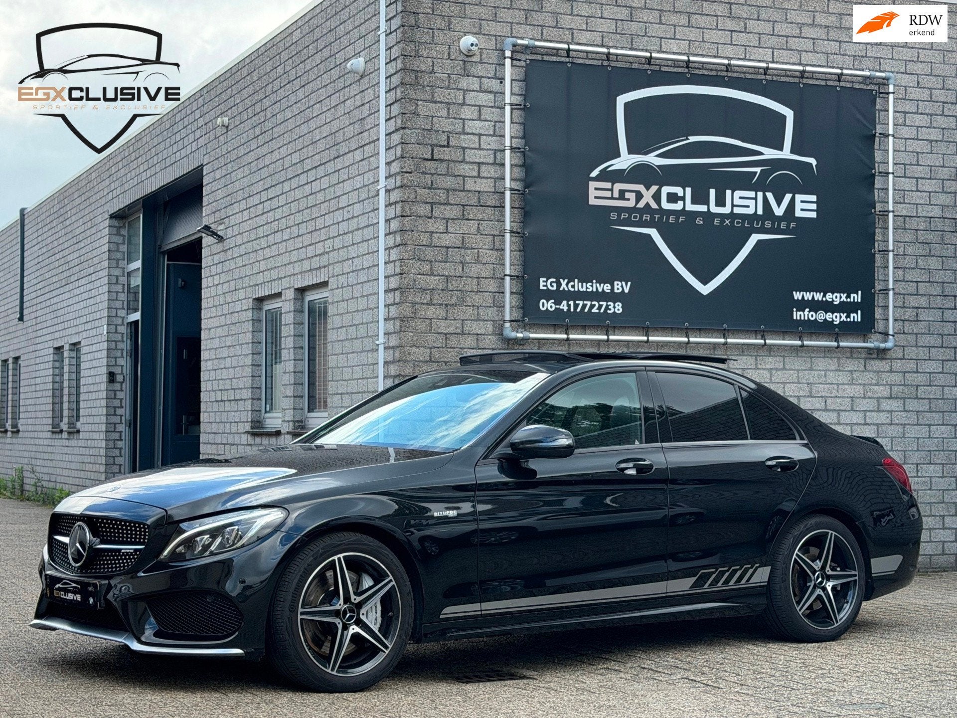 Mercedes-Benz C-klasse AMG 43 4MATIC PANO|CAMERA|BLINDSPOT|B, Auto's, Mercedes-Benz, Bedrijf, Te koop, C-Klasse, 4x4, ABS, Airbags