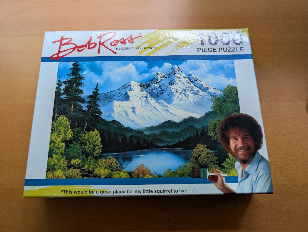 Bob Ross puzzel – 1000 stukjes, Ophalen, 500 t/m 1500 stukjes, Zo goed als nieuw, Legpuzzel
