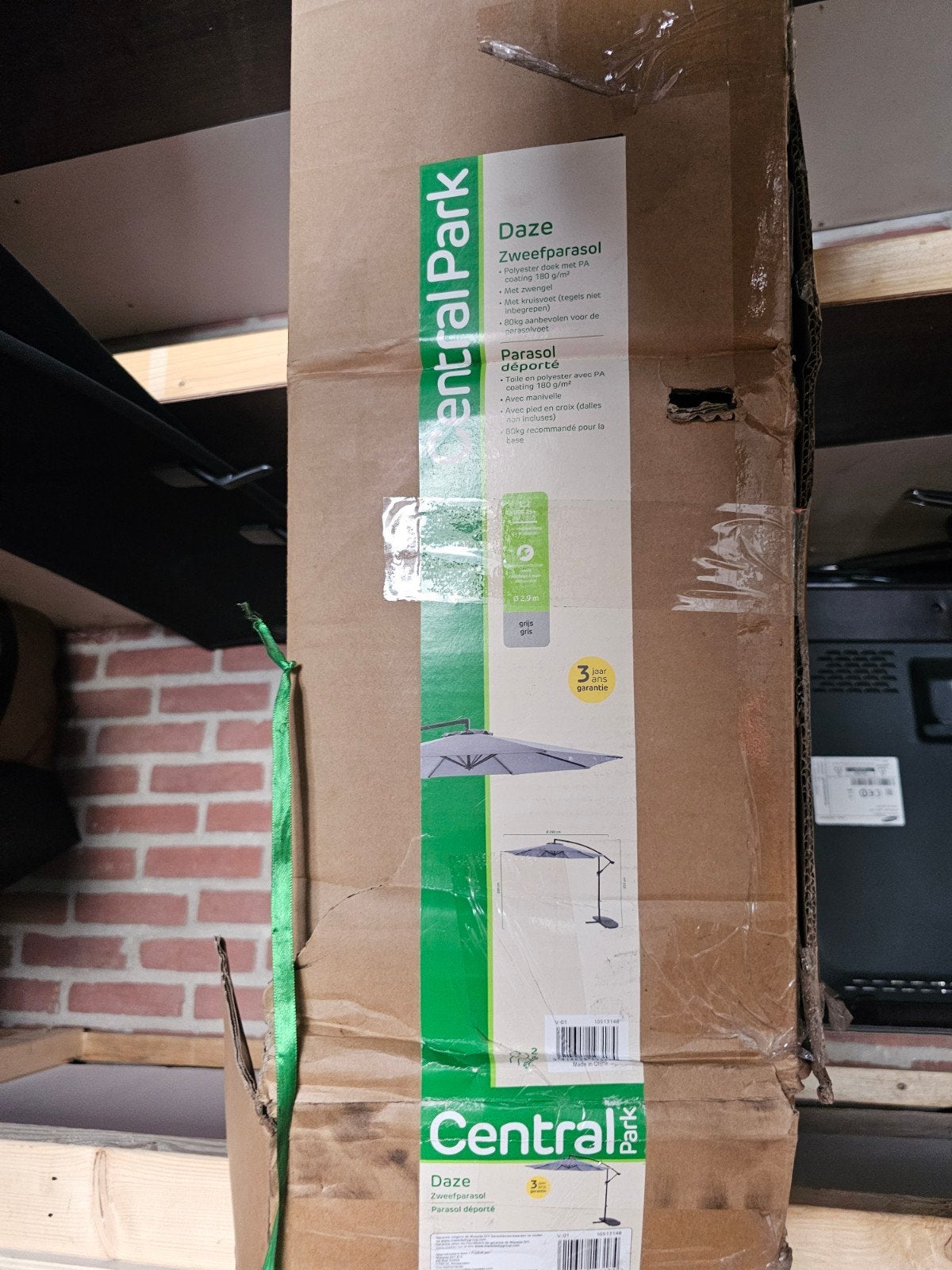 Zweefparasol, Ophalen, Nieuw, Minder dan 5 meter