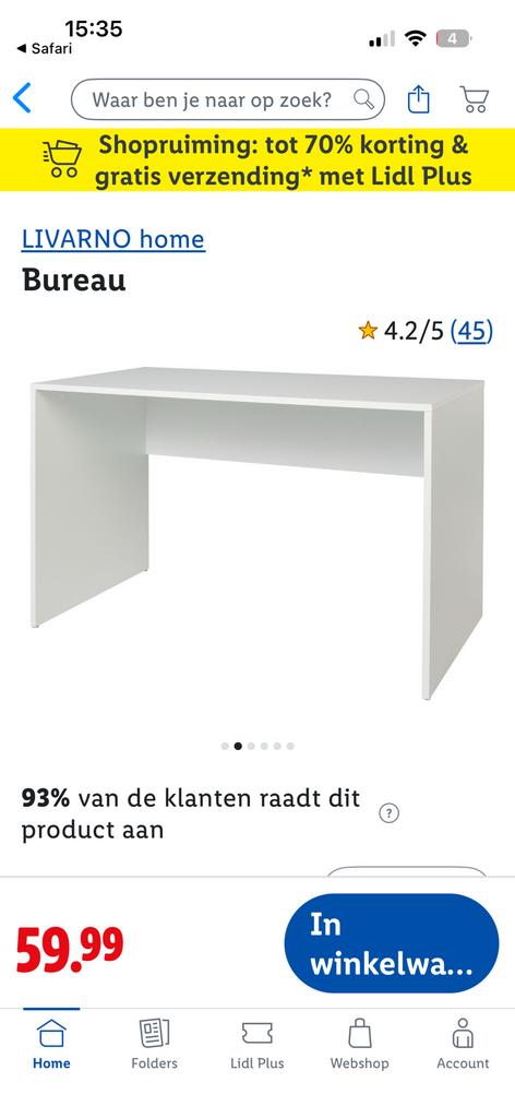 Bureau, Huis en Inrichting, Bureaus, Ophalen, Gebruikt