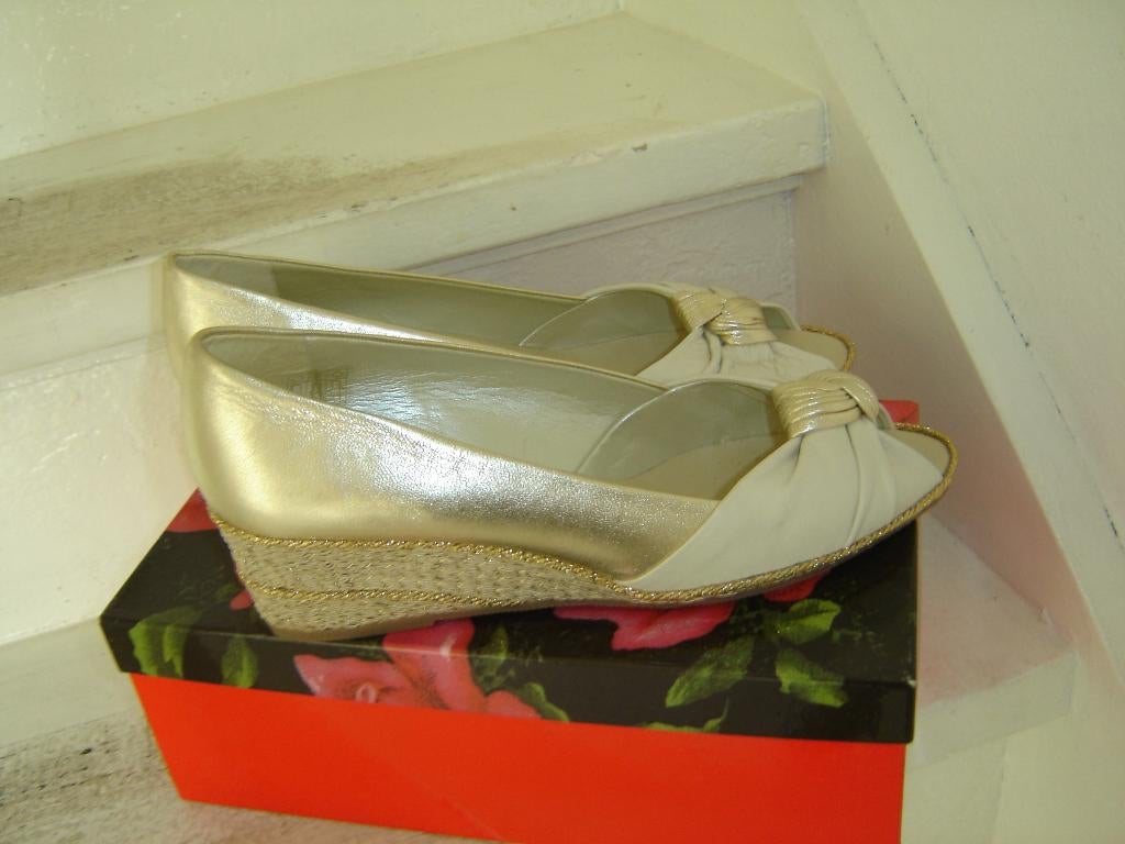 2 paar damesschoenen met sleehak maat 41, Kleding | Dames, Schoenen, Ophalen of Verzenden, Nieuw, Overige kleuren