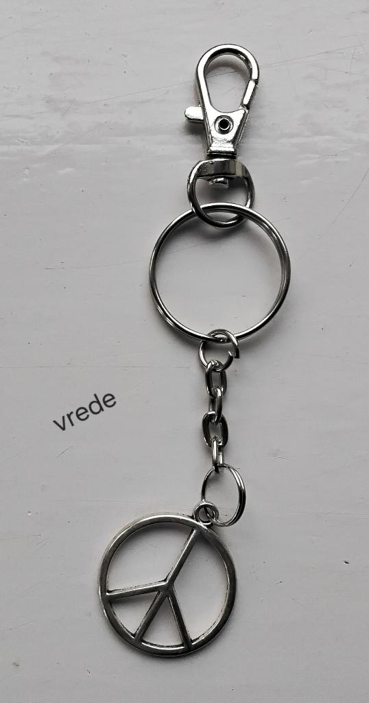 Sleutelhanger vrede - peace, Ophalen of Verzenden, Nieuw, Merk