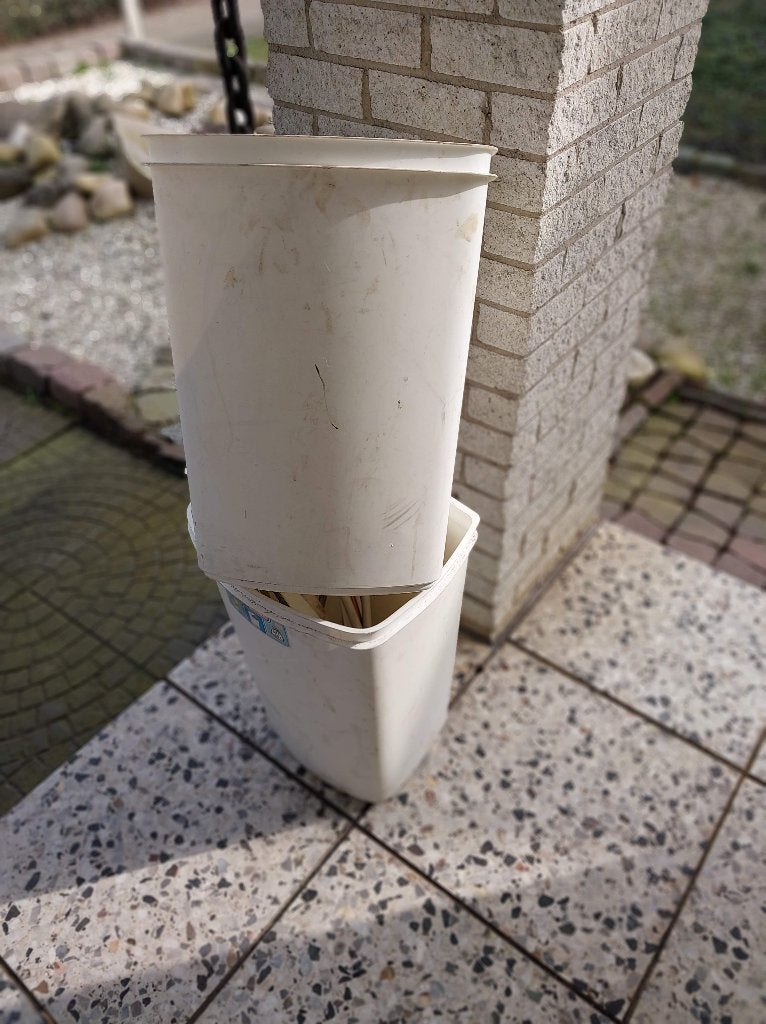 Witte kunststof bakken - 3 stuks, Ophalen, Gebruikt, Minder dan 50 cm, Minder dan 40 cm
