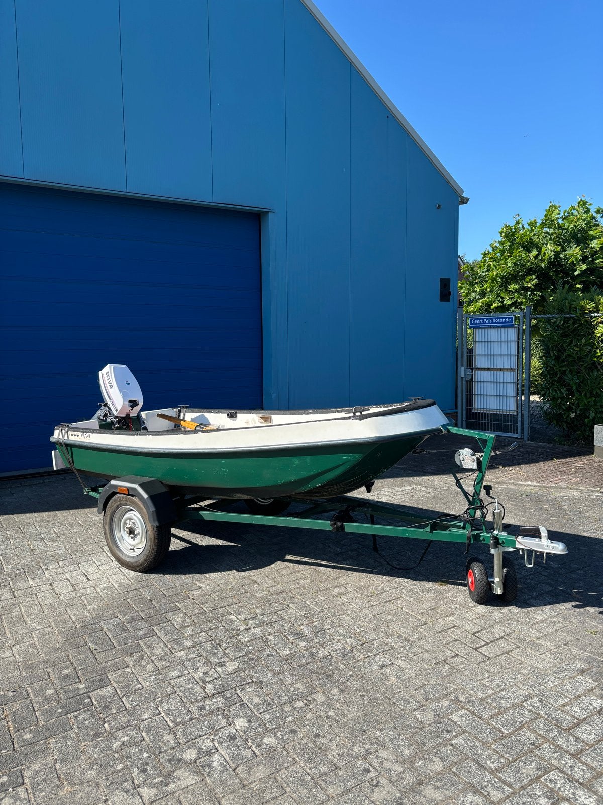 Nette, Stabiele visboot/motorboot met trailer!, Watersport en Boten, Ophalen, Overige merken, Gebruikt, Buitenboordmotor