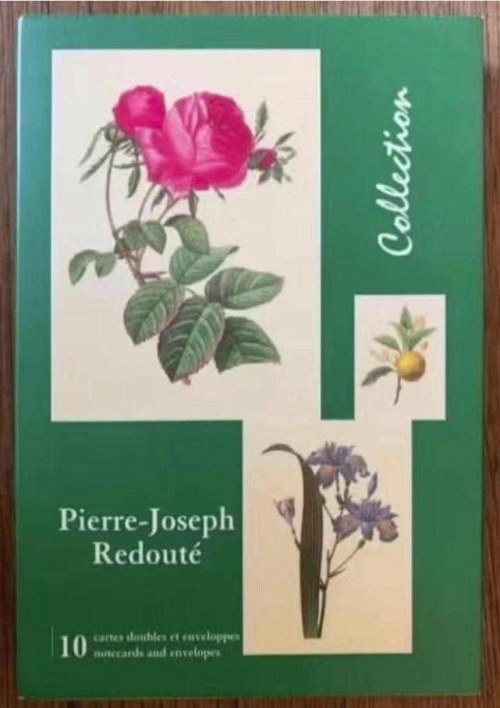 Pierre-Joseph Redouté collection; 10 dubbele kaarten bloemen, Ophalen of Verzenden, 1980 tot heden, Ongelopen, Natuur