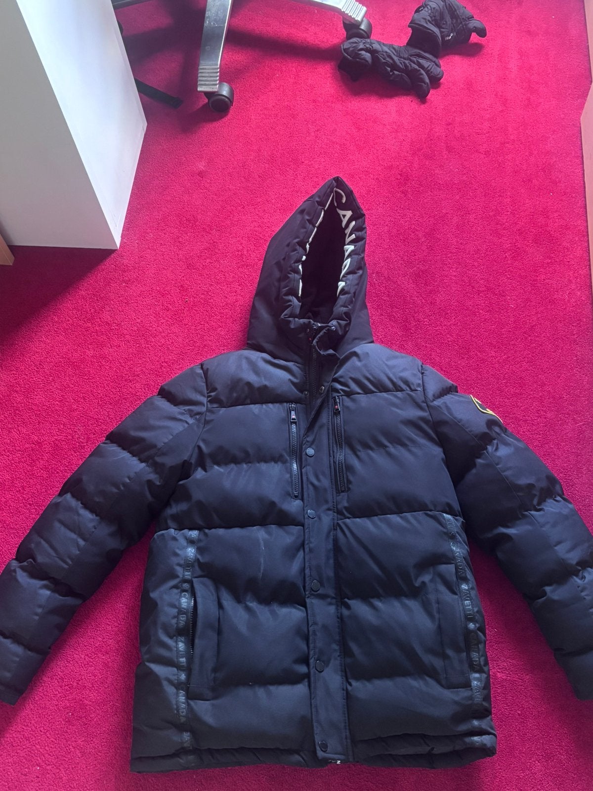 Zavetti Canada winterjas, Ophalen, Zo goed als nieuw, Maat 56/58 (XL), Zwart