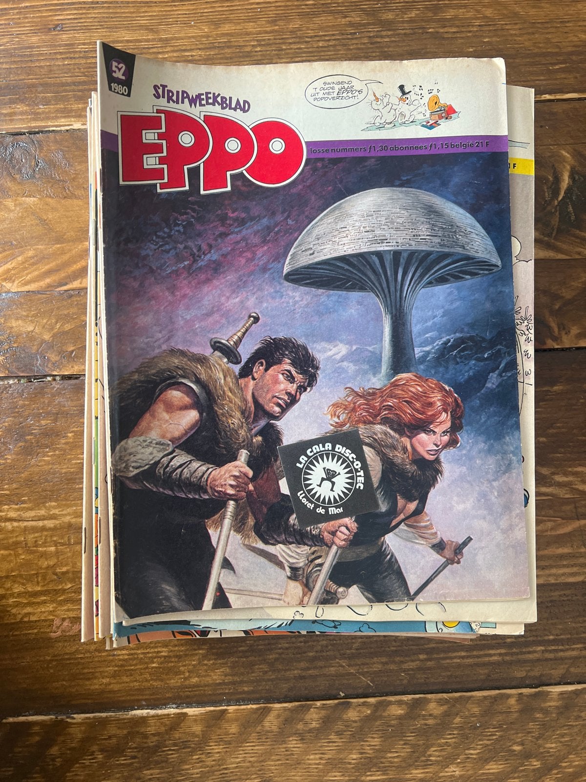 Complete Eppo sets 1980, 1981 met stickers + 2 Eppo 1982, Complete serie of reeks, Ophalen of Verzenden, Gelezen