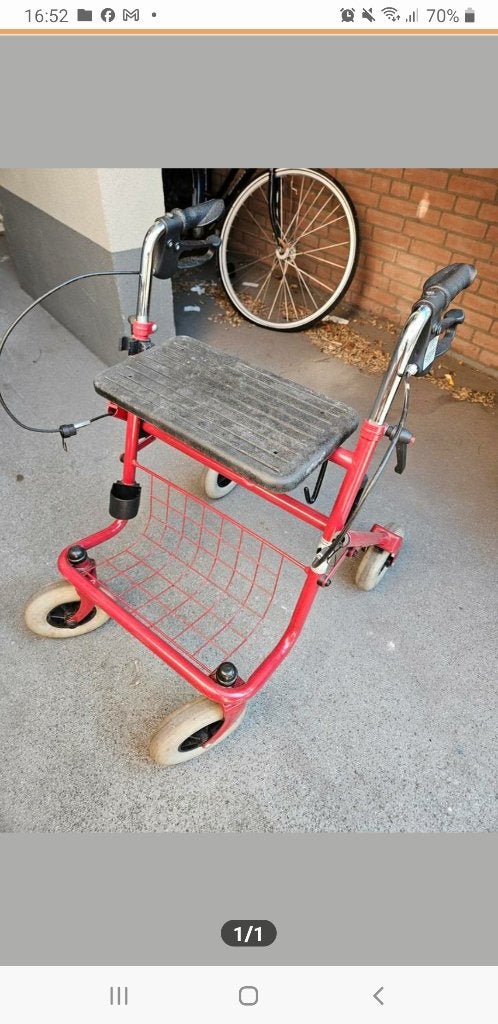 Rollator, Ophalen, Opvouwbaar, Gebruikt