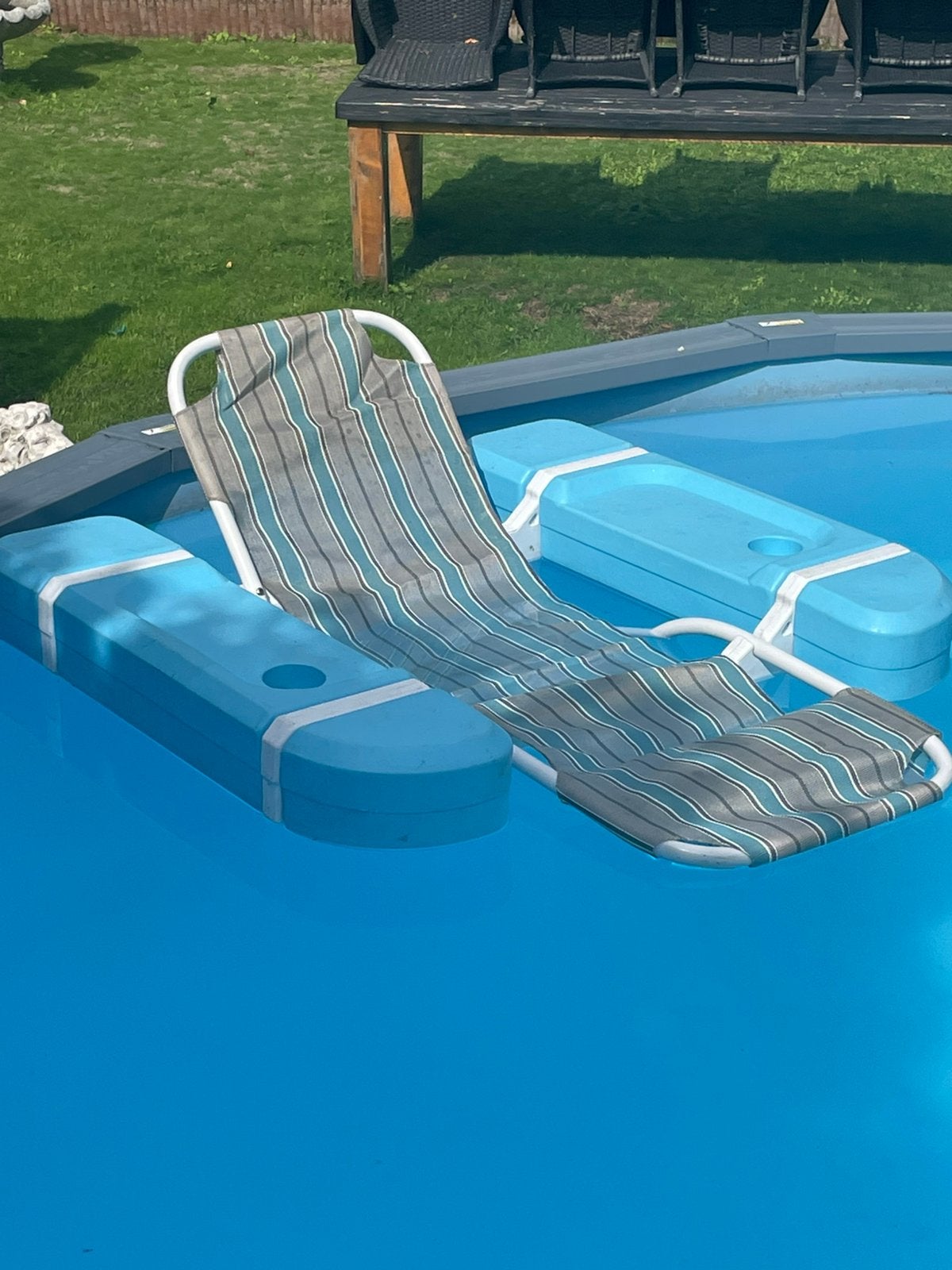Lig/drijfstoel voor in het zwembad zgan, Tuin en Terras, Minder dan 80 cm, Overige typen, Ophalen of Verzenden, Minder dan 200 cm