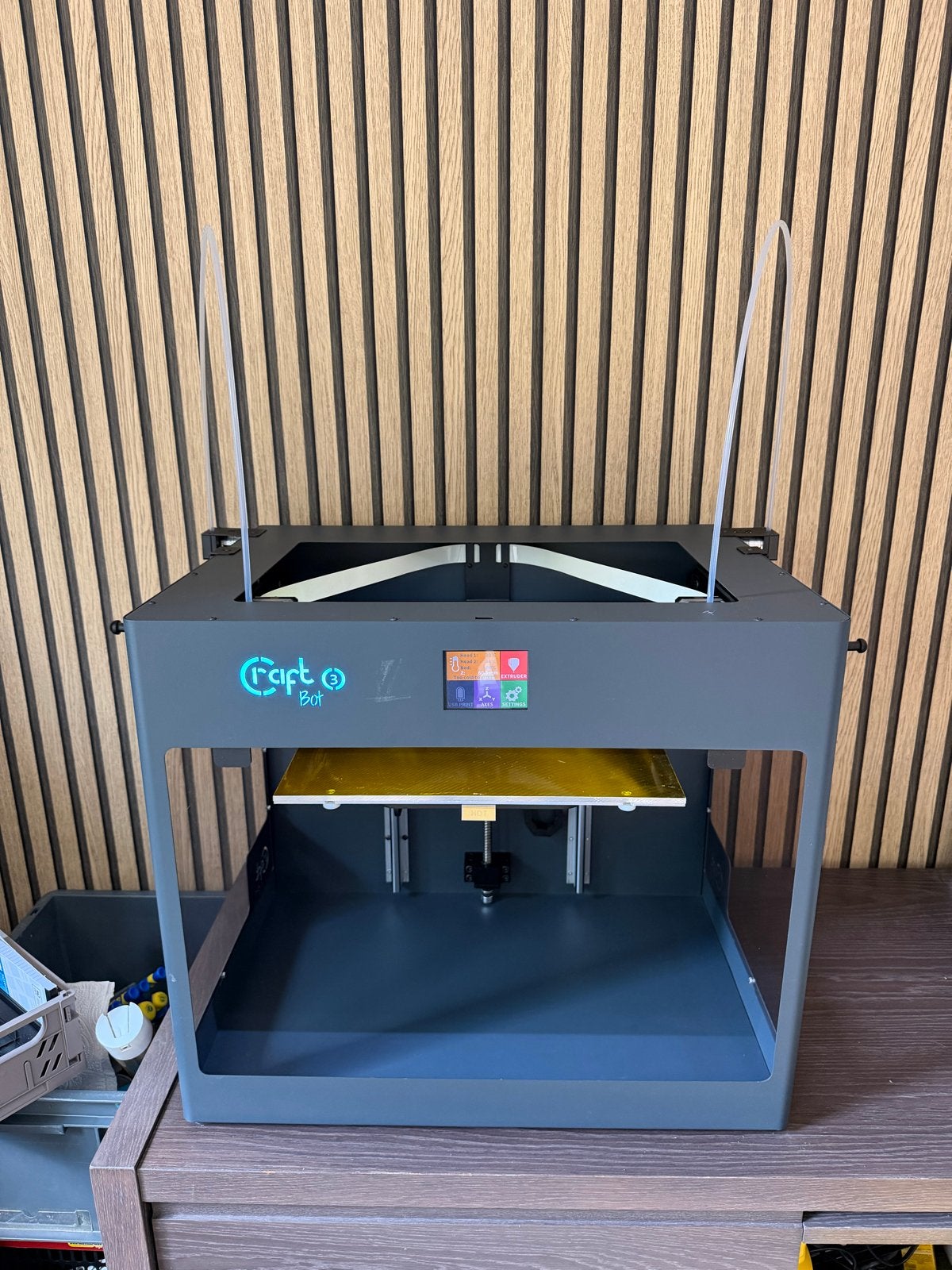 Craftbot 3 3D-printer - Dual Extruder FDM, Computers en Software, 3D Printers, Zo goed als nieuw, Filament, Ingebouwde Wi-Fi, Ophalen