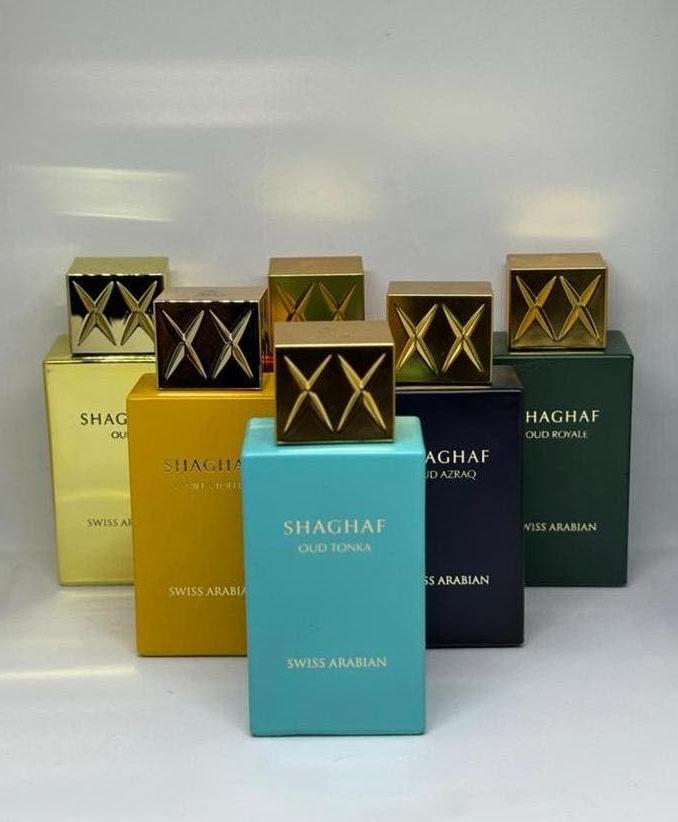 Swiss Arabian ~ Shaghaf Oud Azraq Tonka Vanilla Ahmar Royale, Verzenden