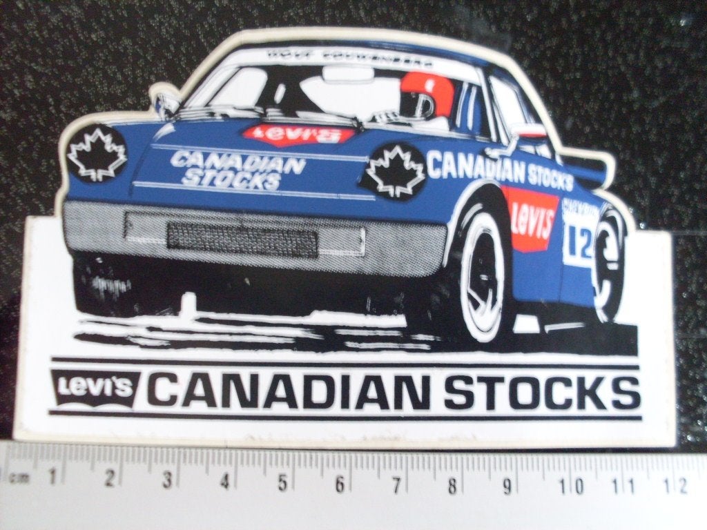 sticker Levi's canadian stocks Wout Couwenberg autocross 76, Verzenden, Zo goed als nieuw, Merk