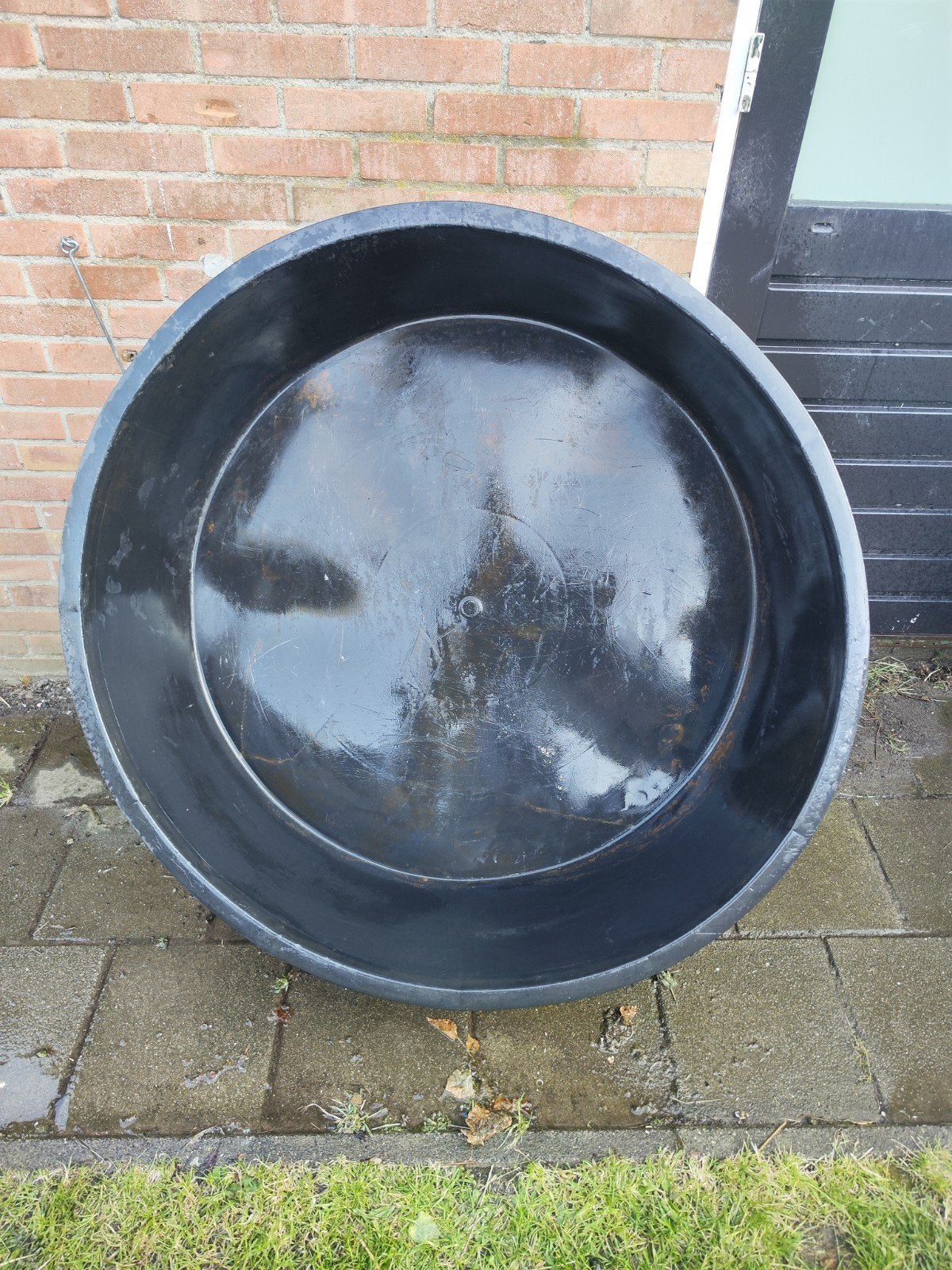 Voorgevormde polyethyleen vijver vijverbak 110 cm, Ophalen, Gebruikt