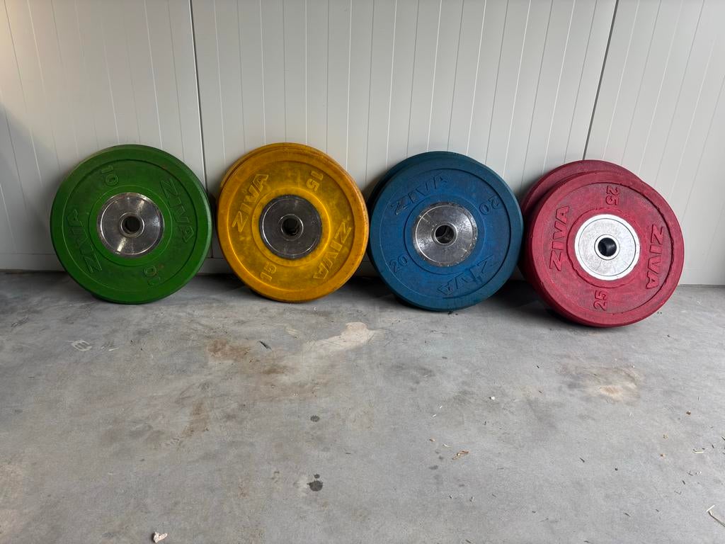 140 kg Ziva Competition Bumperplates - Krachtsport
