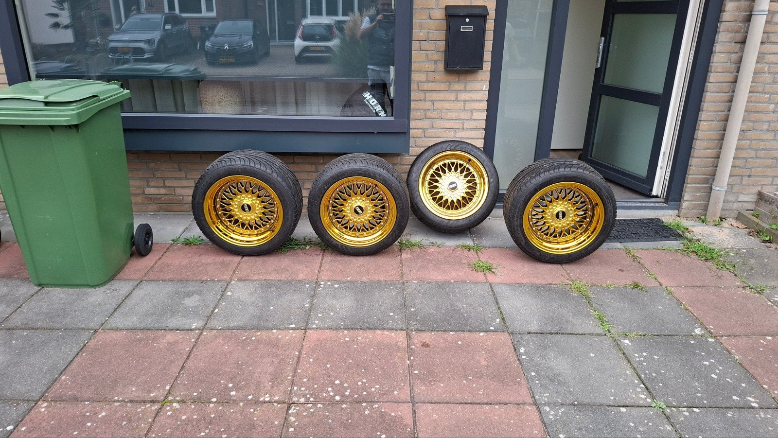 BBS Velgen met Zomerbanden - 17 inch et 30 4×100 4×108, Auto-onderdelen, Gebruikt, Banden en Velgen, 17 inch, Ophalen of Verzenden