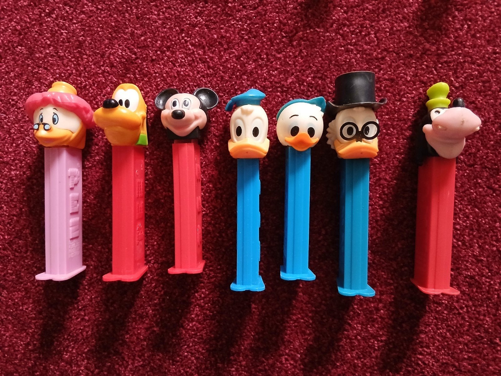 Vintage PEZ Dispensers Disney Figuren - Set van 7, Ophalen of Verzenden, Gebruikt