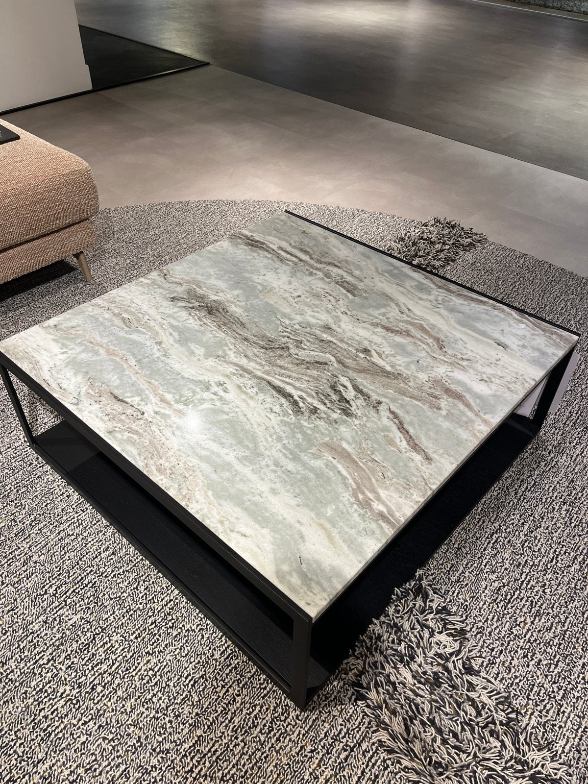 Marmeren salontafel- Piet Klerkx enzo luca, Ophalen, 100 tot 150 cm, Vierkant, 50 tot 100 cm