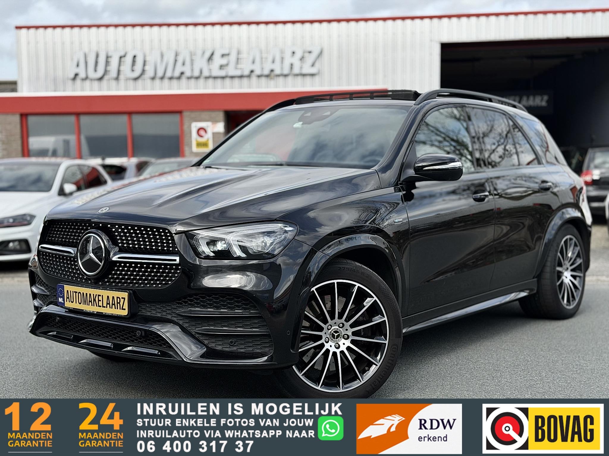 Mercedes-Benz GLE-klasse 350 de 4MATIC Premium AMG Night pak, Auto's, Stof, Gebruikt, 4 cilinders, 320 pk
