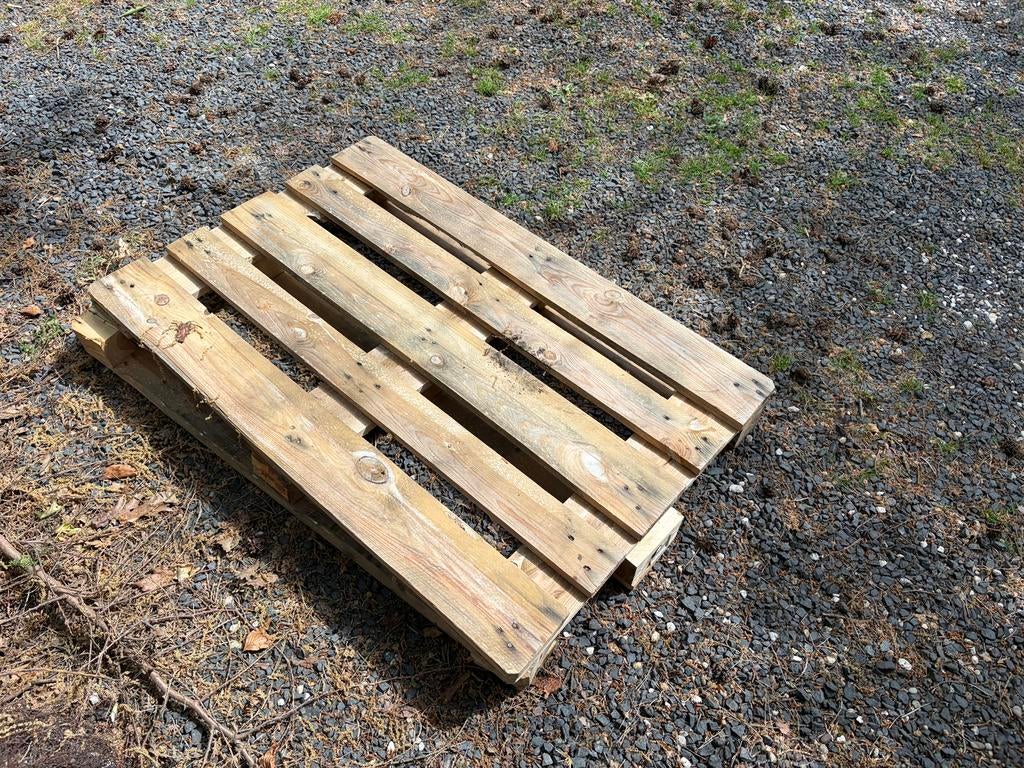 GRATIS houten pallet, Ophalen, Gebruikt, 50 mm of meer, Pallet