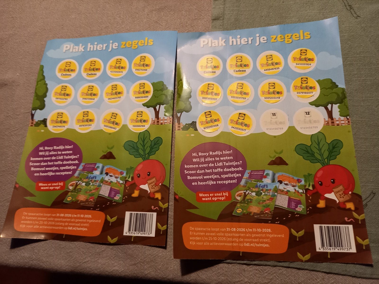 Lidl Tuintjes spaarkaarten, Ophalen of Verzenden, Gebruikt, Winkel of Supermarkt
