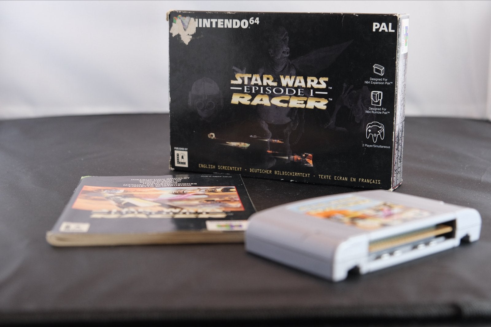 Star Wars Episode I Racer N64 - Compleet met doos en boekje, Gebruikt, Racen en Vliegen, 2 spelers, Eén computer