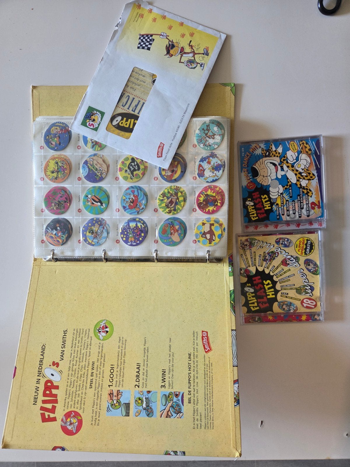 Flippo map 1 compleet + certificaat, envelop, brief & 2 cd's, Verzamelen, Flippo's, Ophalen of Verzenden