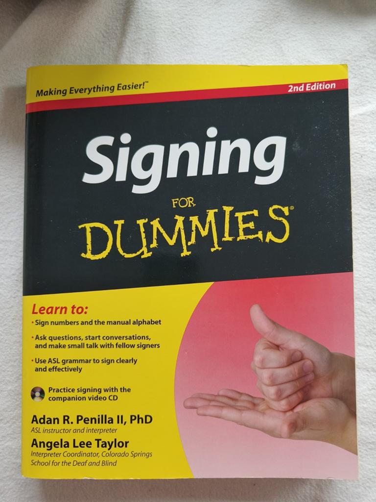 Signing for Dummies 2nd Ed. + CD - Leer Gebarentaal, Non-fictie, Adan R. Penilla II, Angela Lee Taylor, Ophalen of Verzenden, Zo goed als nieuw