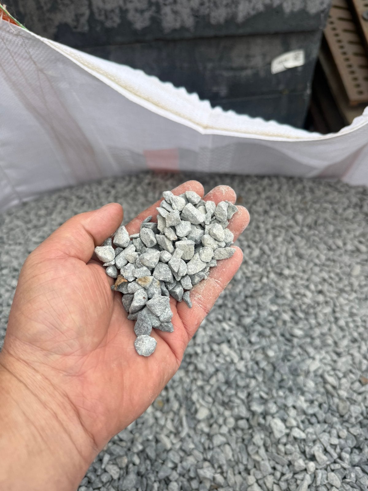 Basalt split, Tuin en Terras, Ophalen, Antraciet, Zo goed als nieuw, Split