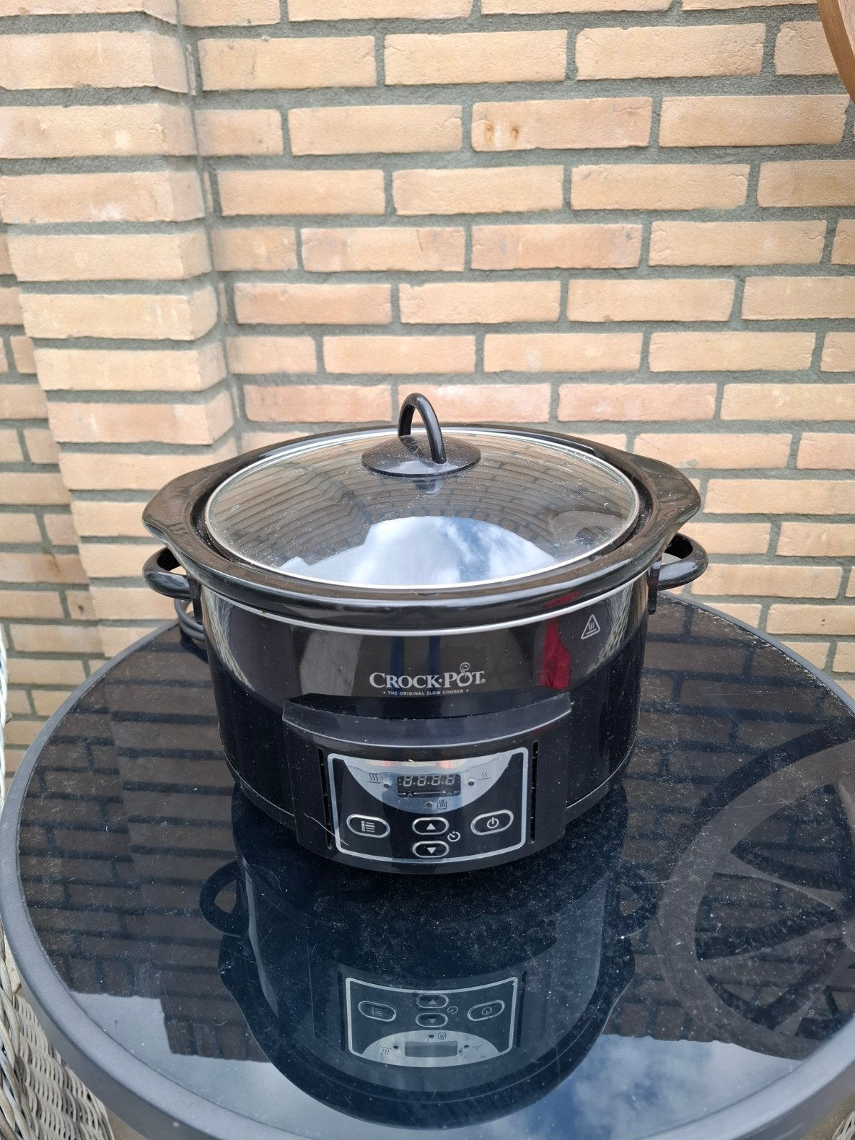 Crock-Pot Slowcooker met Timer en Vaatwasmachinebestendig, Ophalen, Timer, Gebruikt