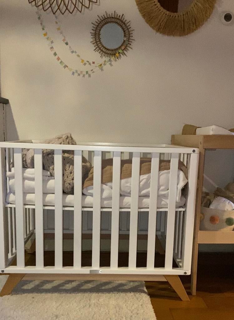 Bopita babybox Lynn wit hout, Ophalen, Zo goed als nieuw