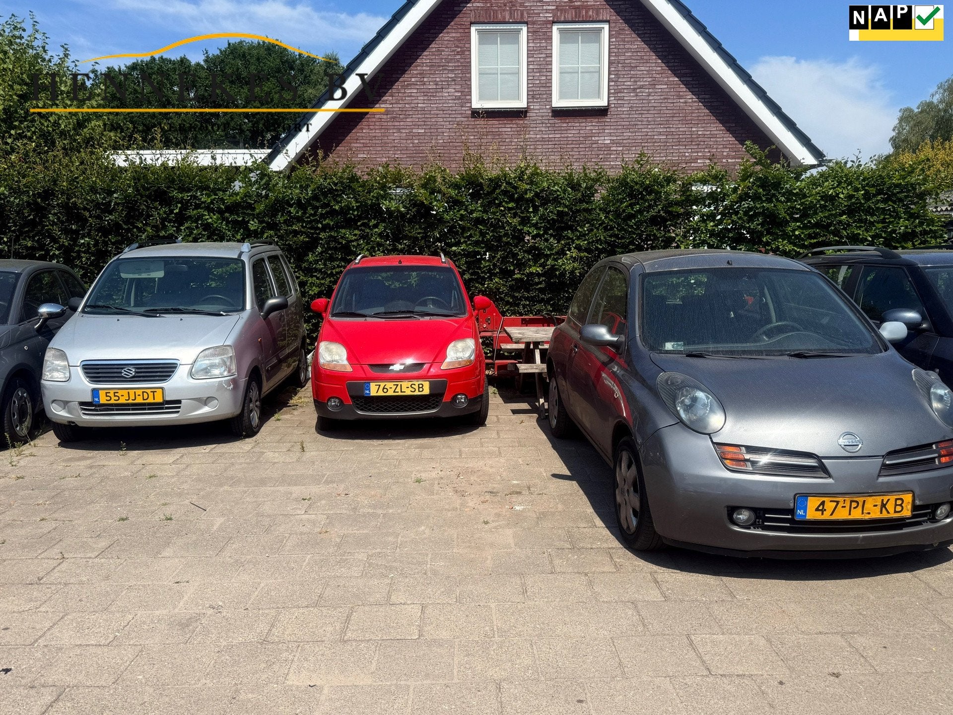 Chevrolet Matiz 3 autos 1 koop LOOP OF SLOOP 1500 euro, Voorwielaandrijving, Gebruikt, Origineel Nederlands, Bedrijf