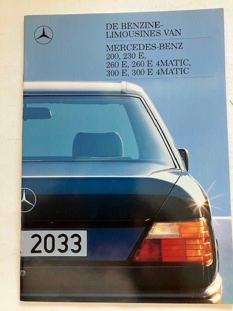 Mercedes-Benz Benzine-Limousines Brochure (W124)  1988    NL, Gelezen, Mercedes-Benz, Mercedes, Ophalen of Verzenden