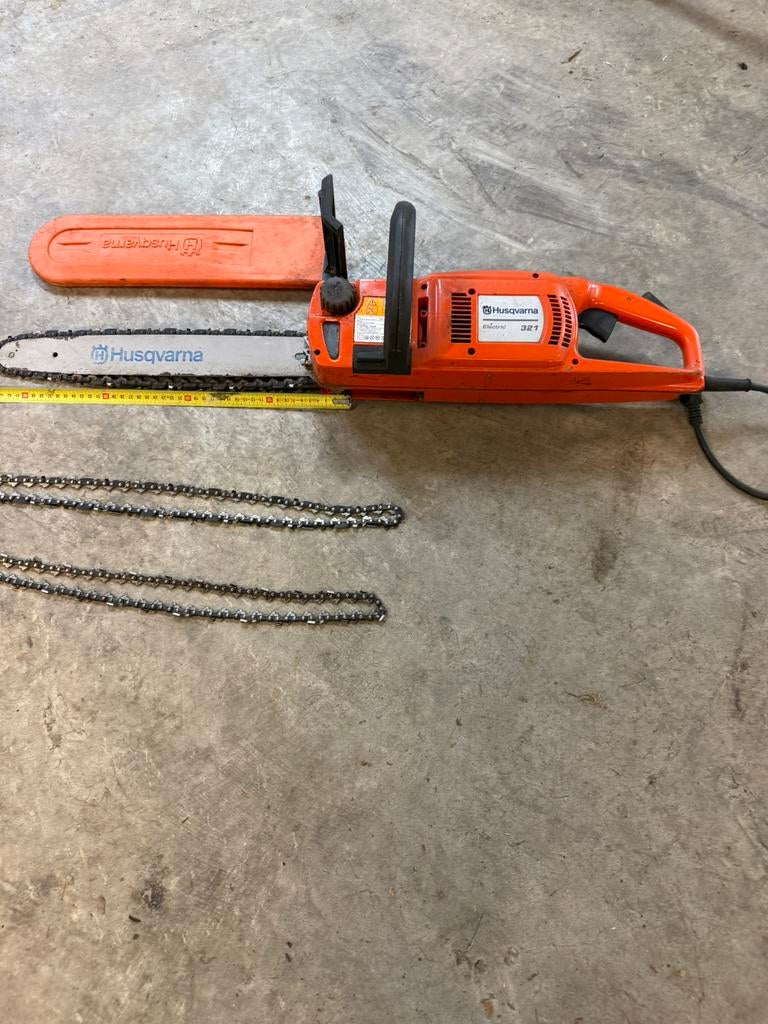 Husqvarna kettingzaag, Ophalen, Gebruikt