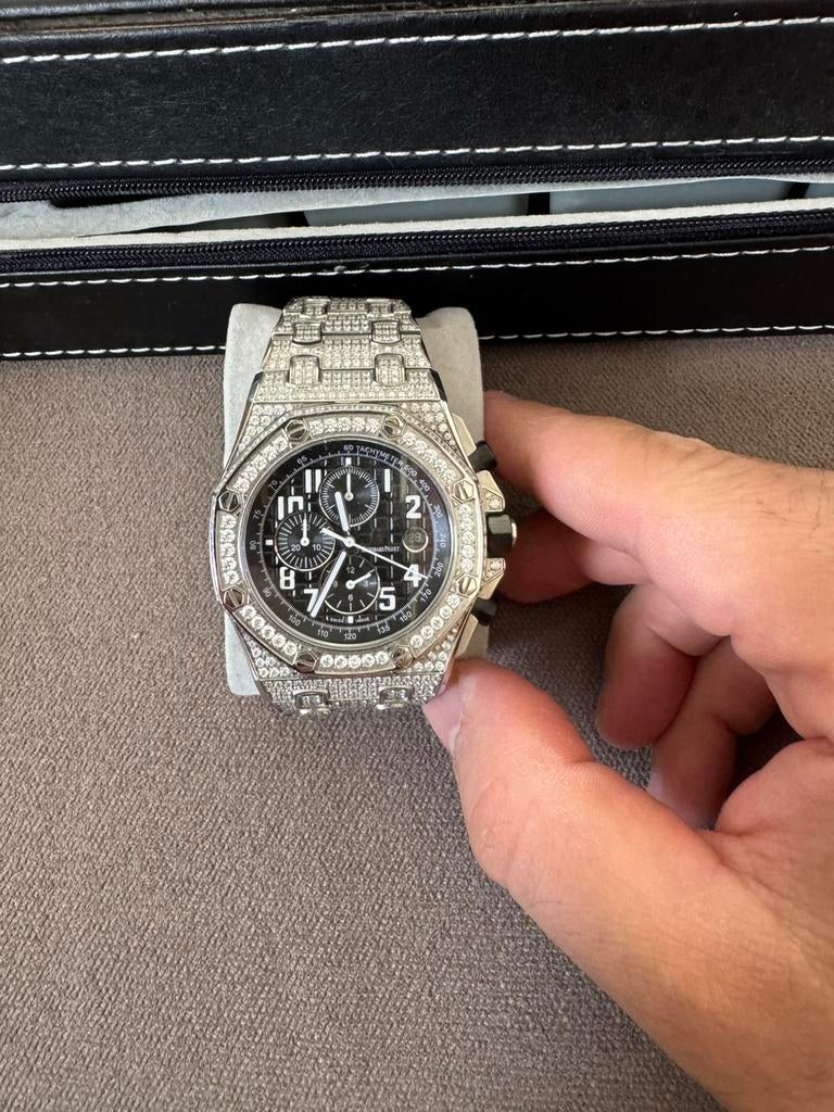 AP diamond watch en AP royal oak, Ophalen of Verzenden, Zo goed als nieuw, Staal, Overige merken