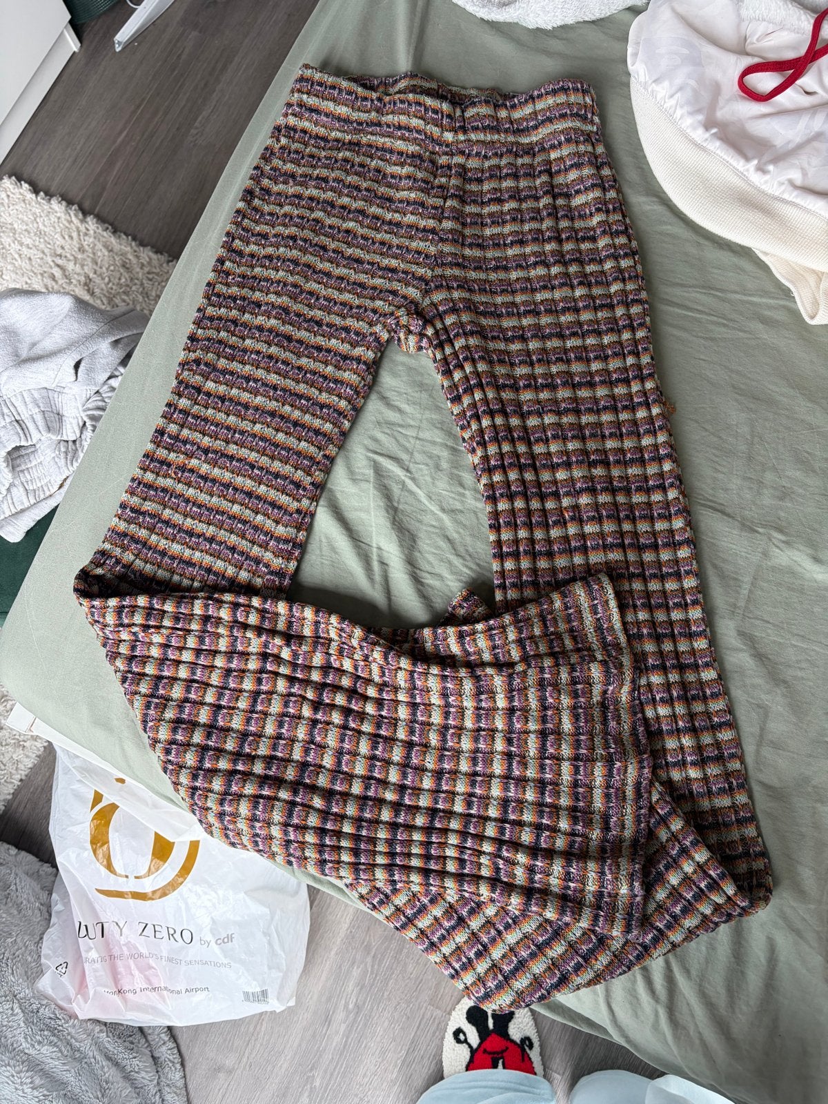Gestreepte flared broek, Kleding | Dames, Meerkleurig, Ophalen of Verzenden, Maat 36 (S), Lang