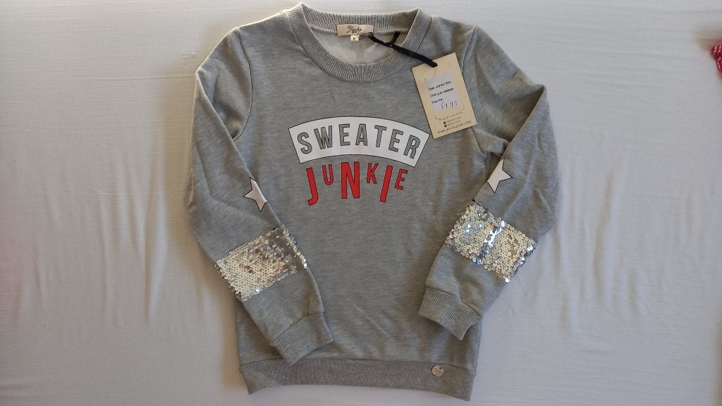 Nieuwe grijze zomer trui Jacky Girls 140, Kinderen en Baby's, Kinderkleding | Maat 140, Meisje, Trui of Vest, Nieuw, Ophalen of Verzenden