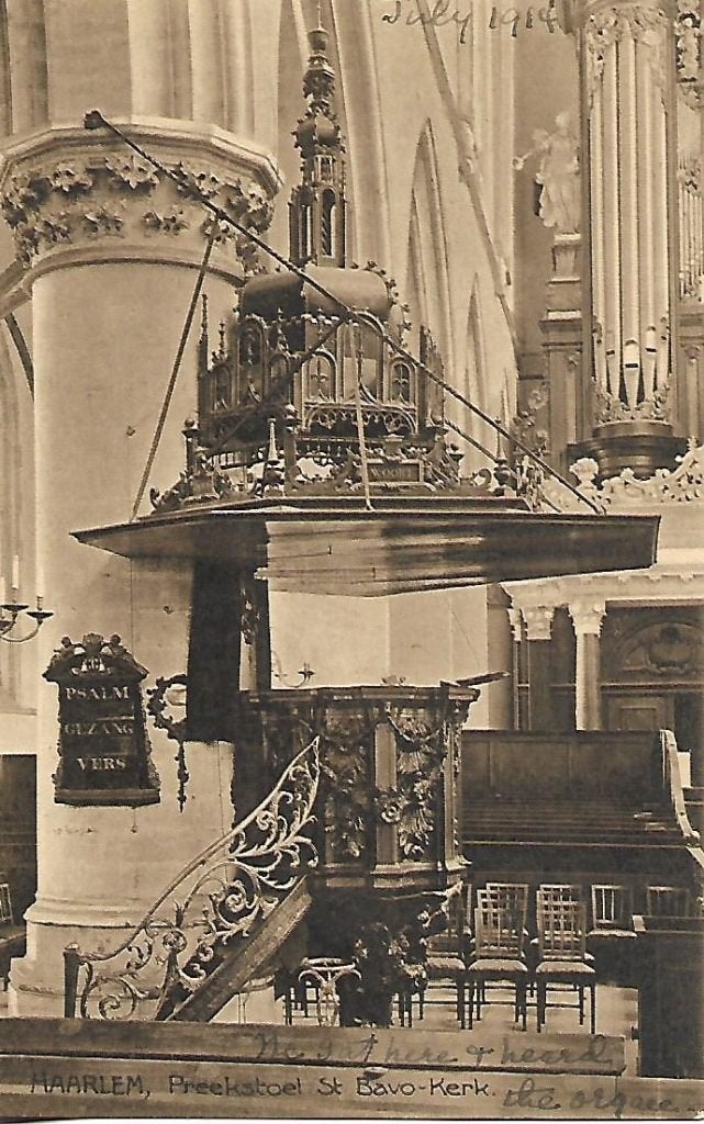Haarlem- -Preekstoel St. Bavo-Kerk., Verzenden, Voor 1920, Ongelopen, Noord-Holland