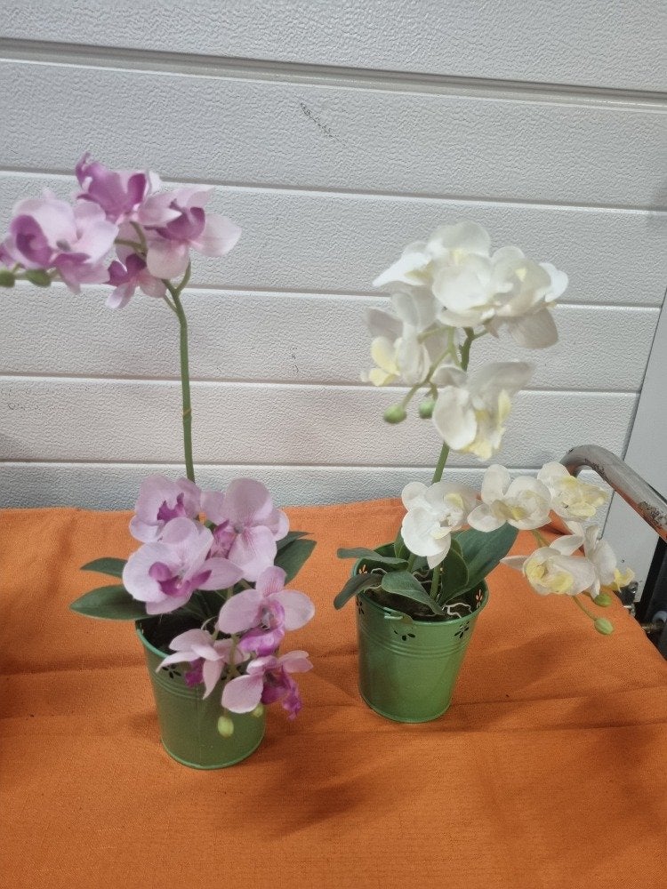 kunst orchideen roze en wit, Ophalen of Verzenden, 'T Olde Gre-j, Info@toldegrej.nl, Endepoelstraat 20f Didam