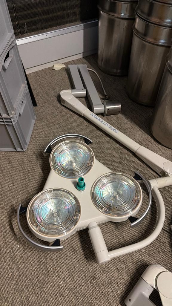 OK lamp compkeet met beugel, Ophalen of Verzenden, Zo goed als nieuw, Metaal of Aluminium