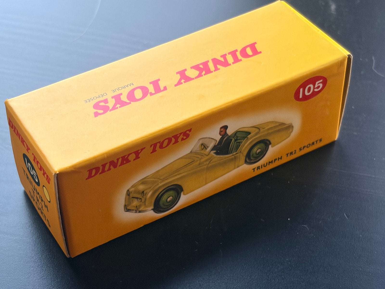 Dinky Toys 105 Triumph TR2 Sports, Ophalen of Verzenden, Zo goed als nieuw