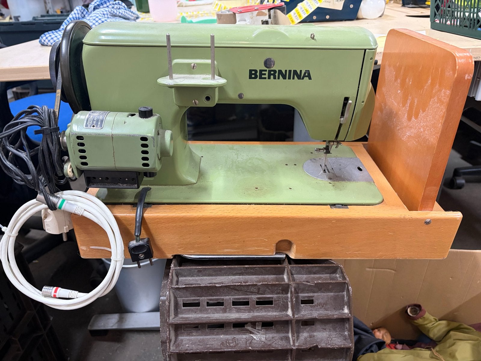 Bernina Naaimachine met Lewenstein Motor, Ophalen of Verzenden, Gebruikt, Naaimachine, Bernina