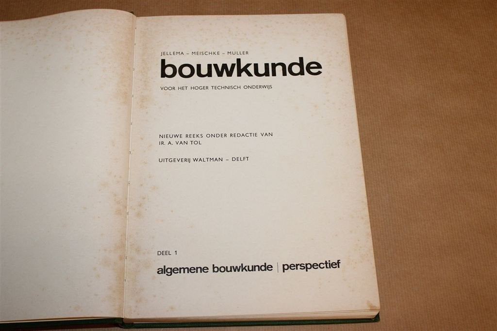 Bouwkunde 1 — Algemene Bouwkunde en Perspectief, Waltman, Verzenden, Gelezen, Bouwkunde